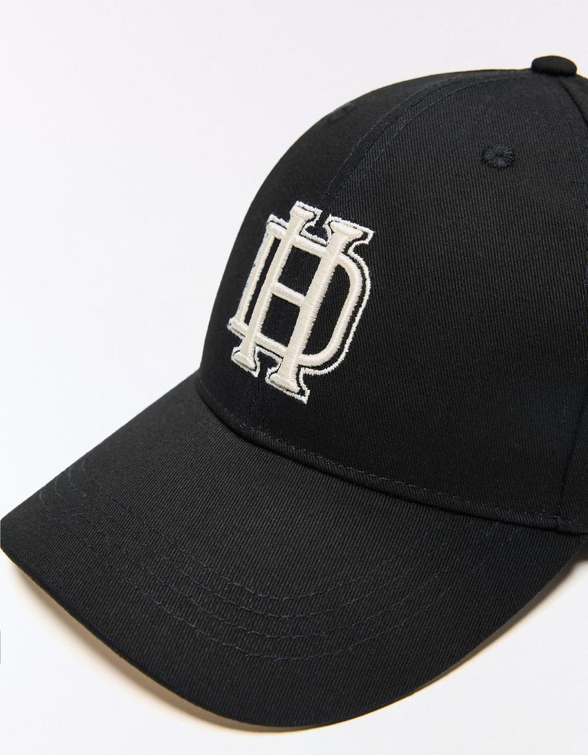 Casquette brodée-Noir