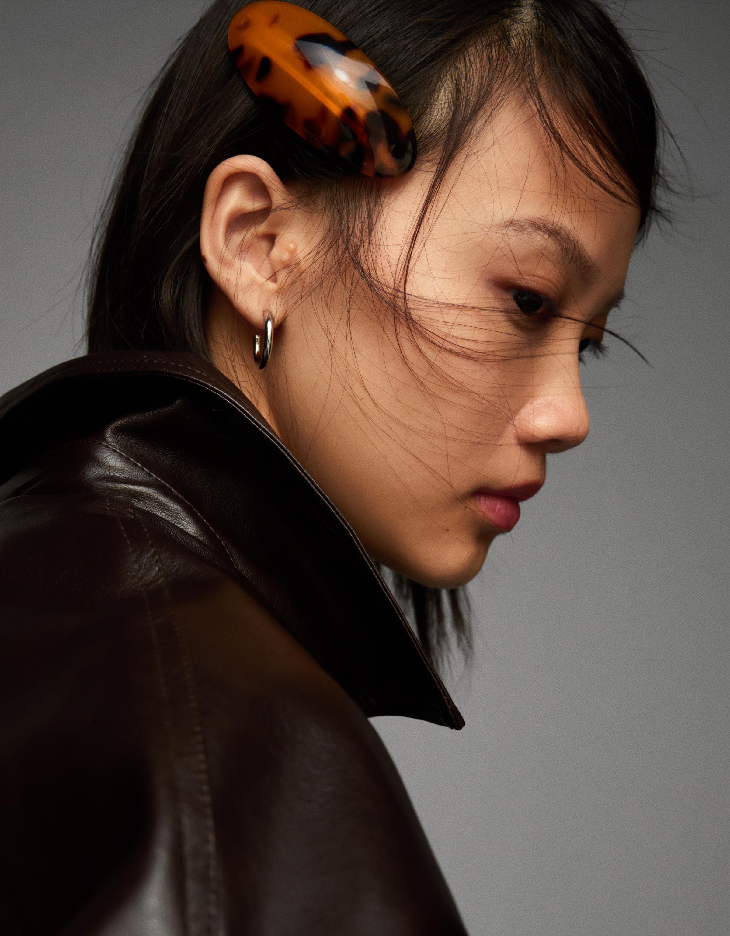 Bershka 2er-Pack Klammern Damen Braun