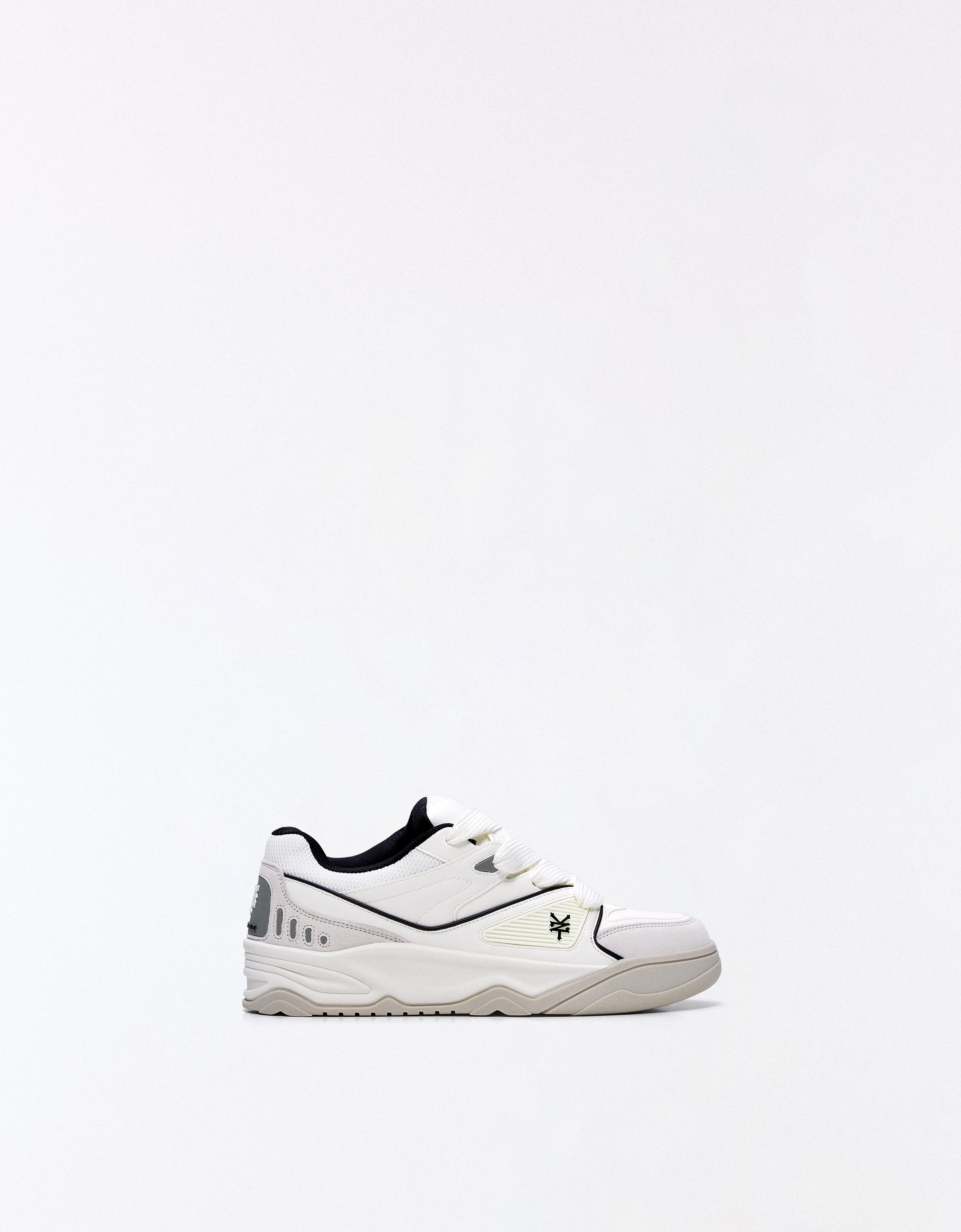 Bershka Buty Sportowe Skate Zoo York Mężczyzna 46 Biały
