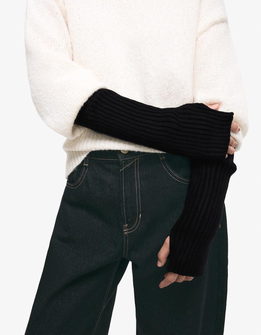 Muffole lunghe-Nero