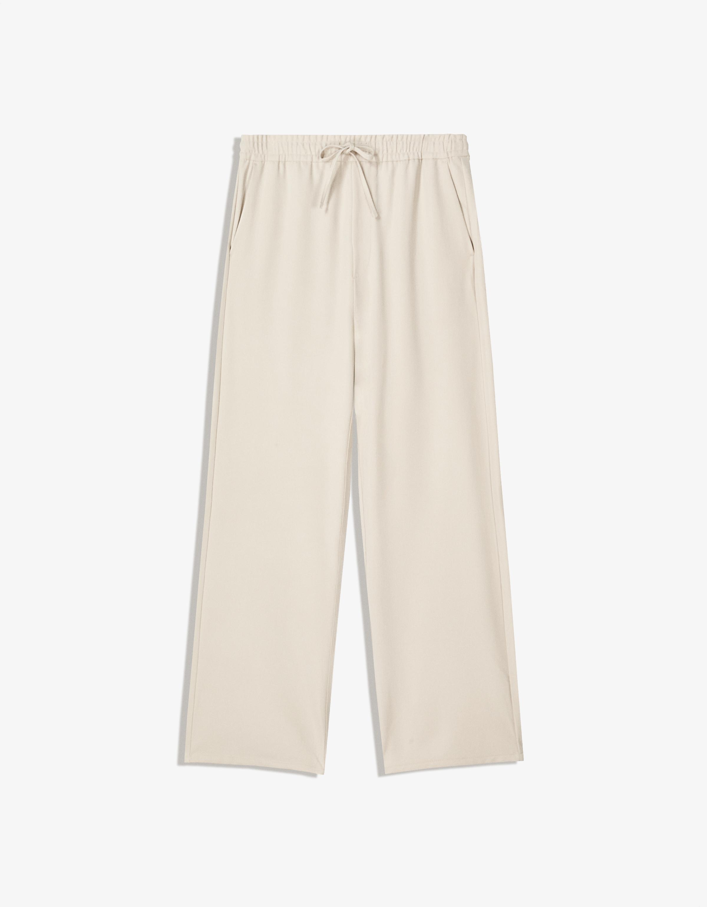 Straight-fit tailored jogging trousers