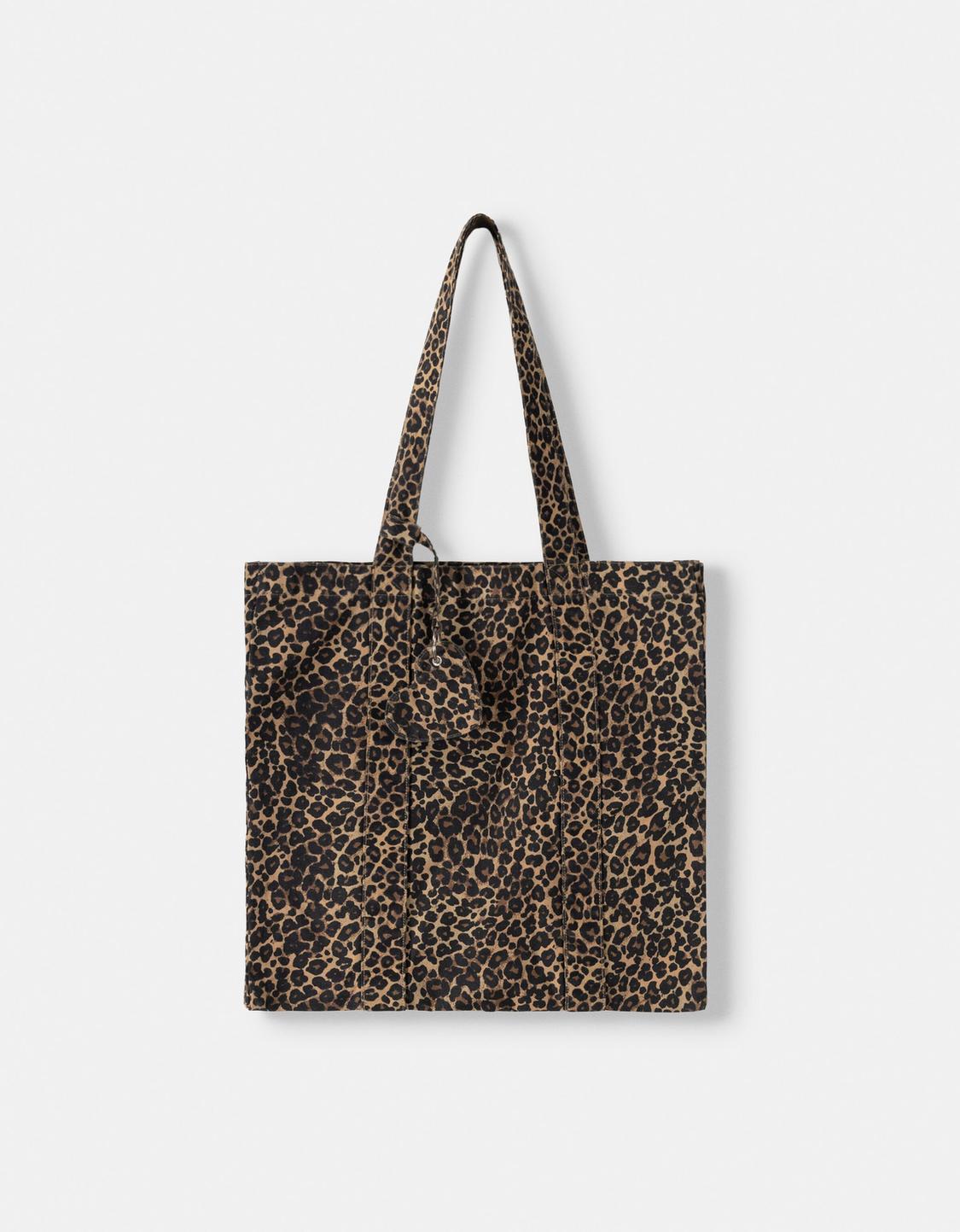 Geantă shopper animal print