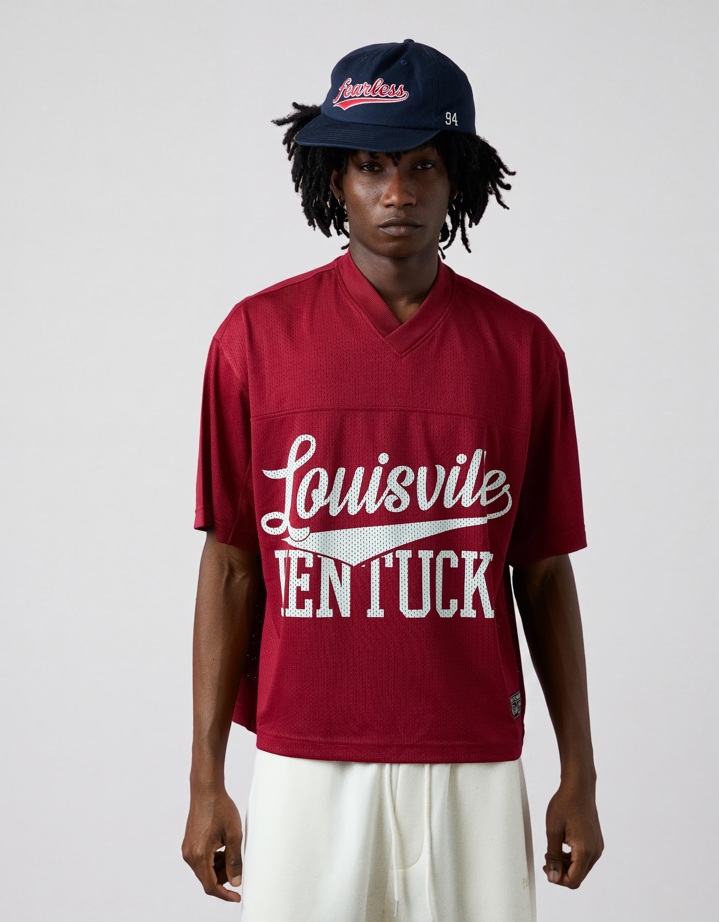 Mesh print T-shirt — Red