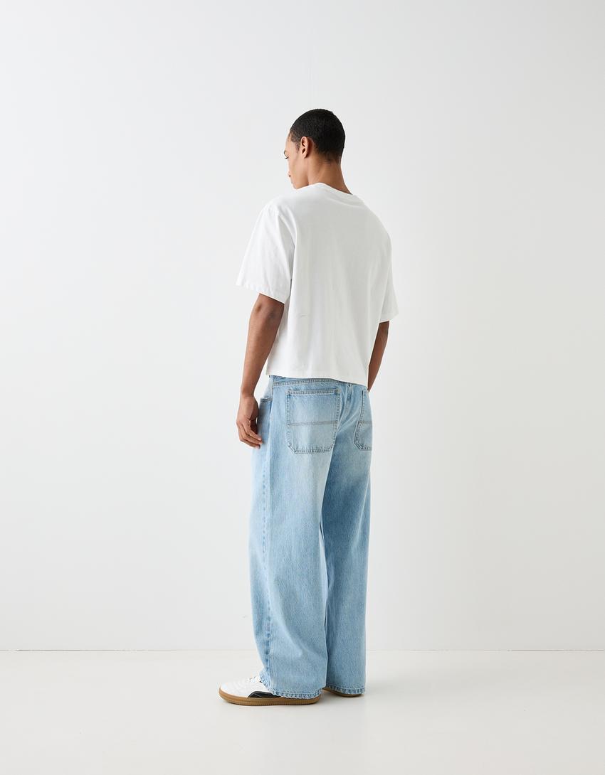 Jean baggy underwear-Bleu lavé-2