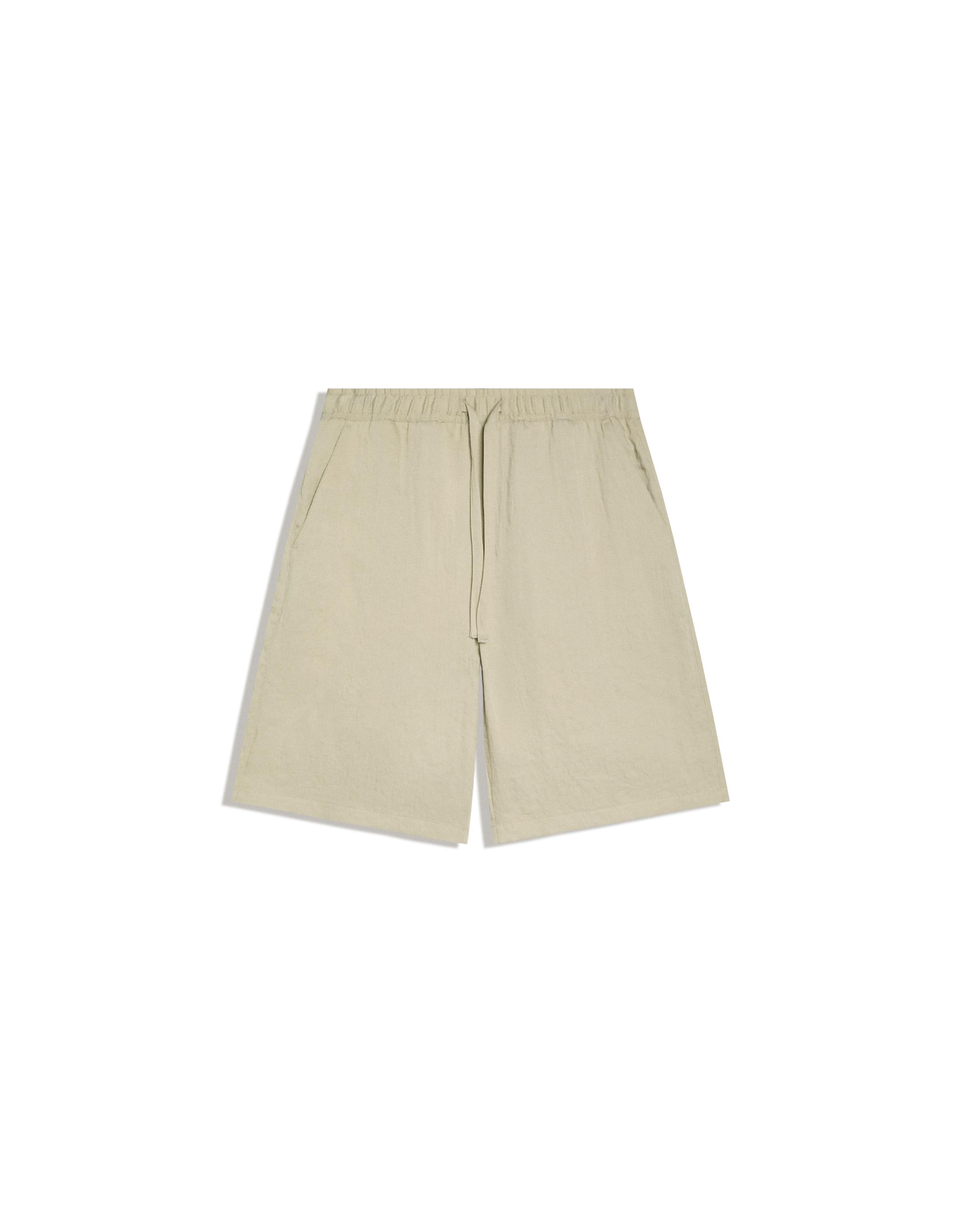 Rustic jogger Bermuda shorts — Green