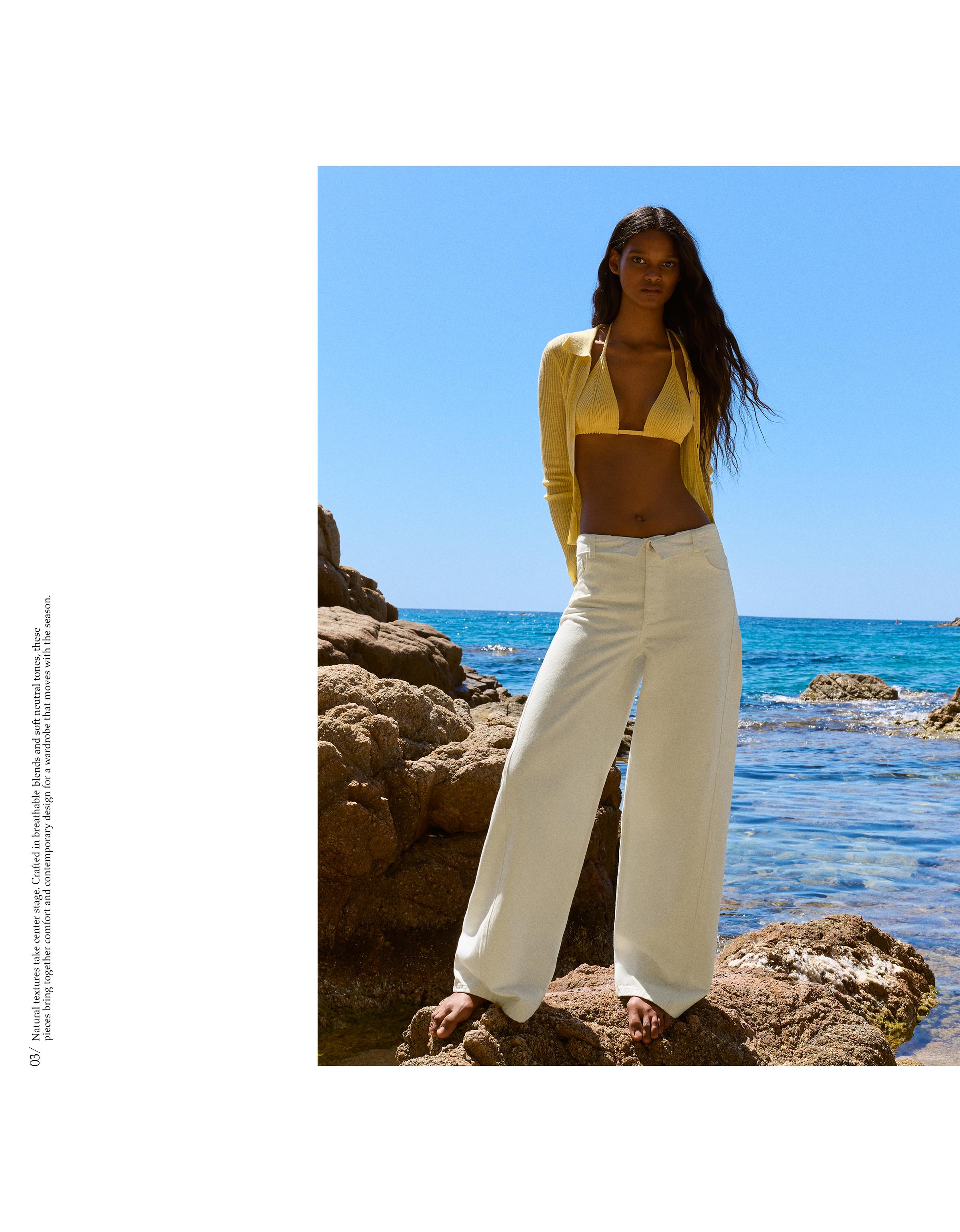 Barrel jeans with folded waist — Cream