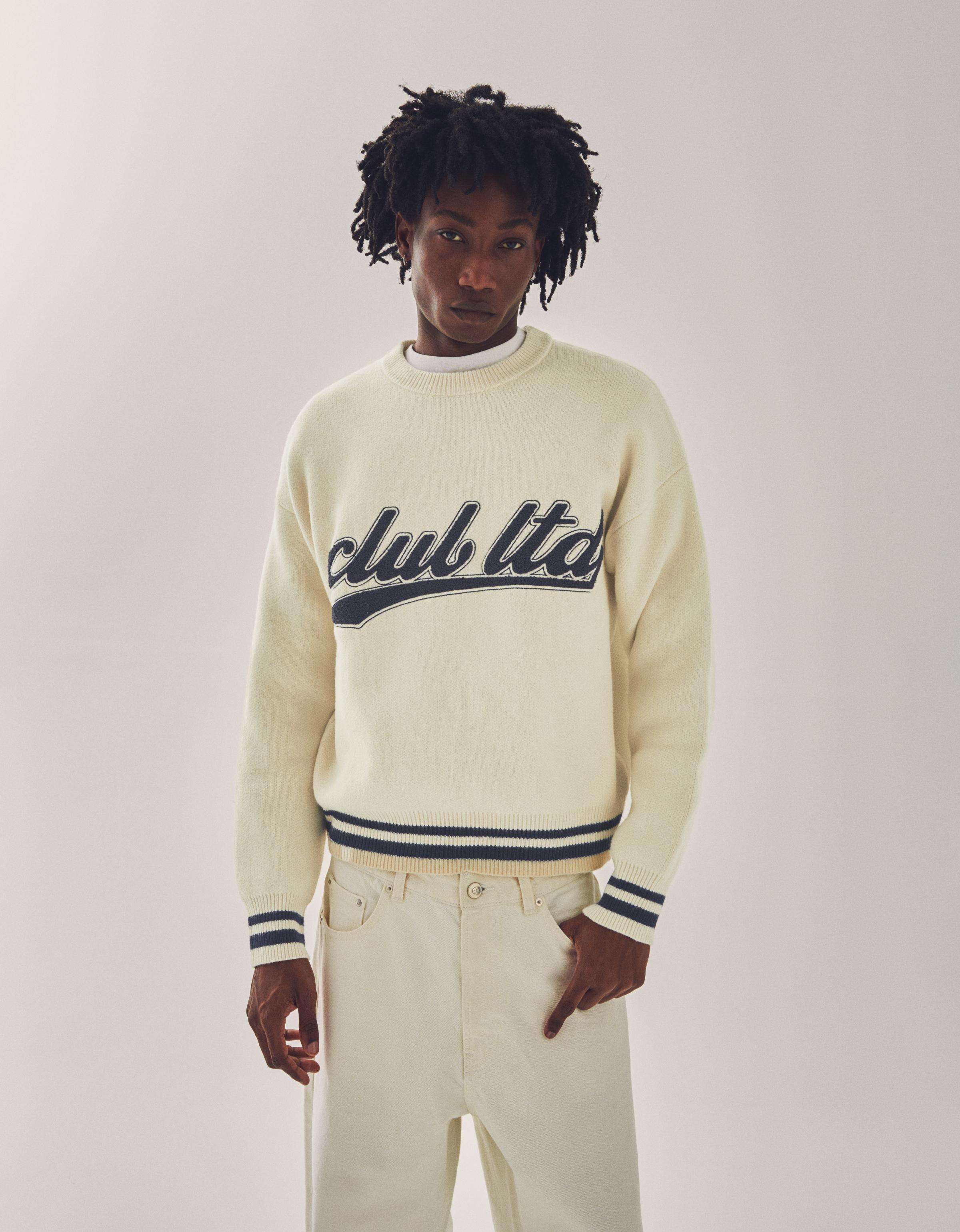 Bershka Jersey Mit Handtuch-Effekt-Print Herren Xs Grbrochenes Weiss