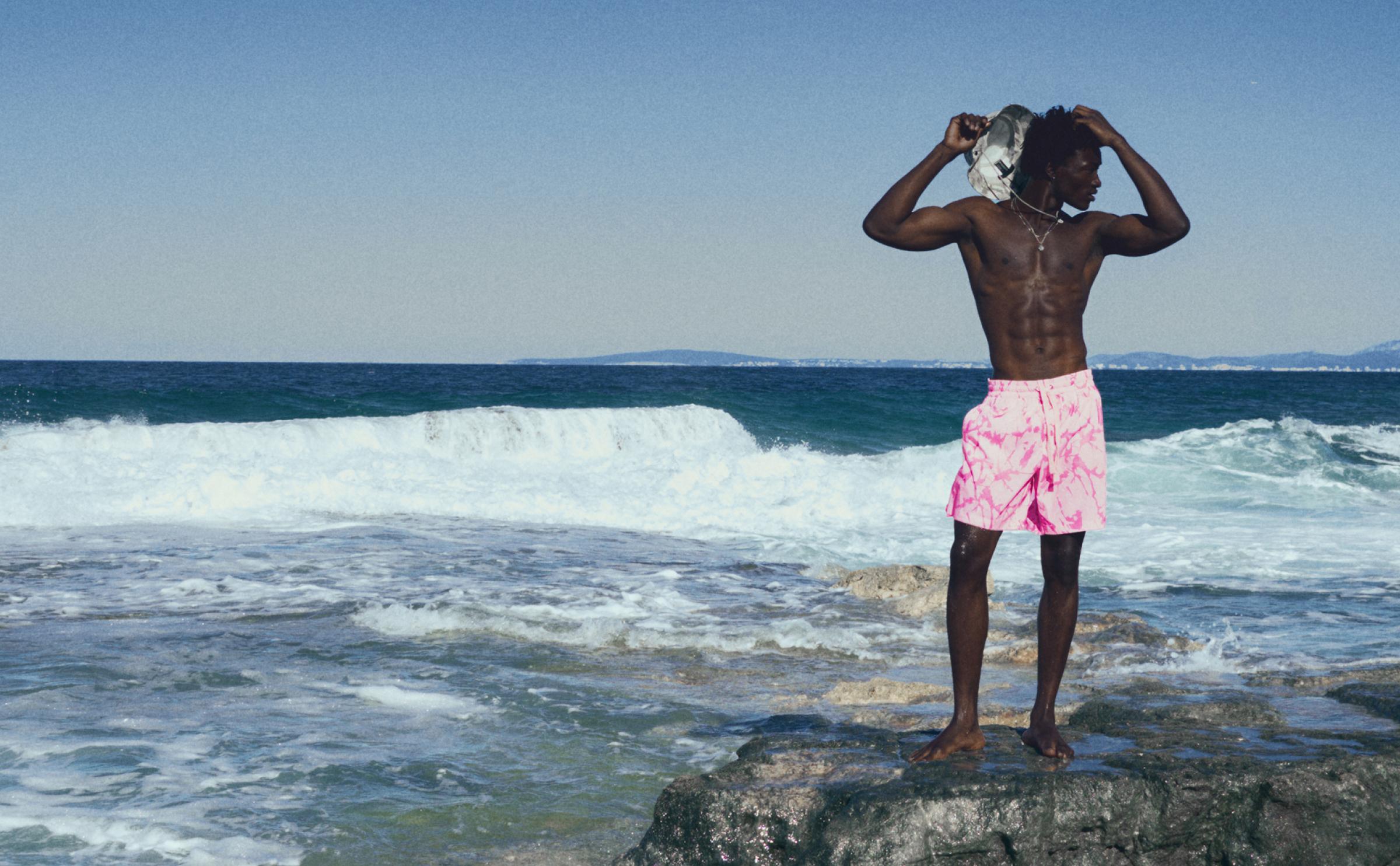 Printed Swimsuit — Pink