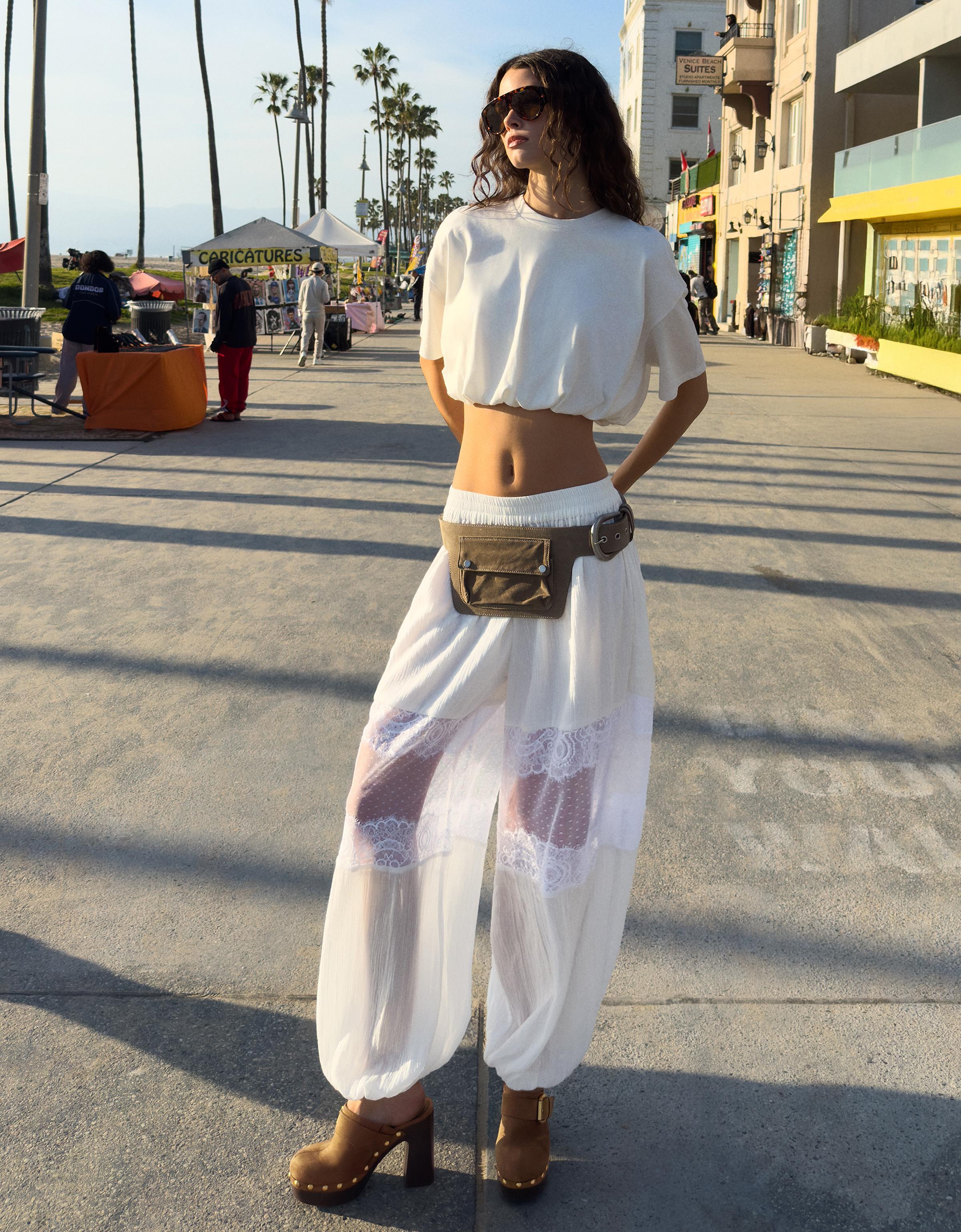 Dantelli şalvar pantolon - Görsel 6