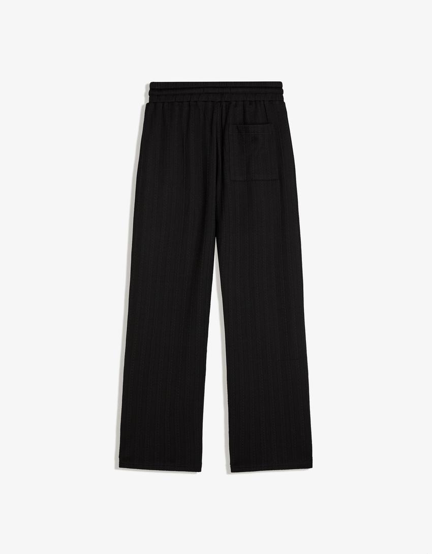 Pantalon structure-Noir