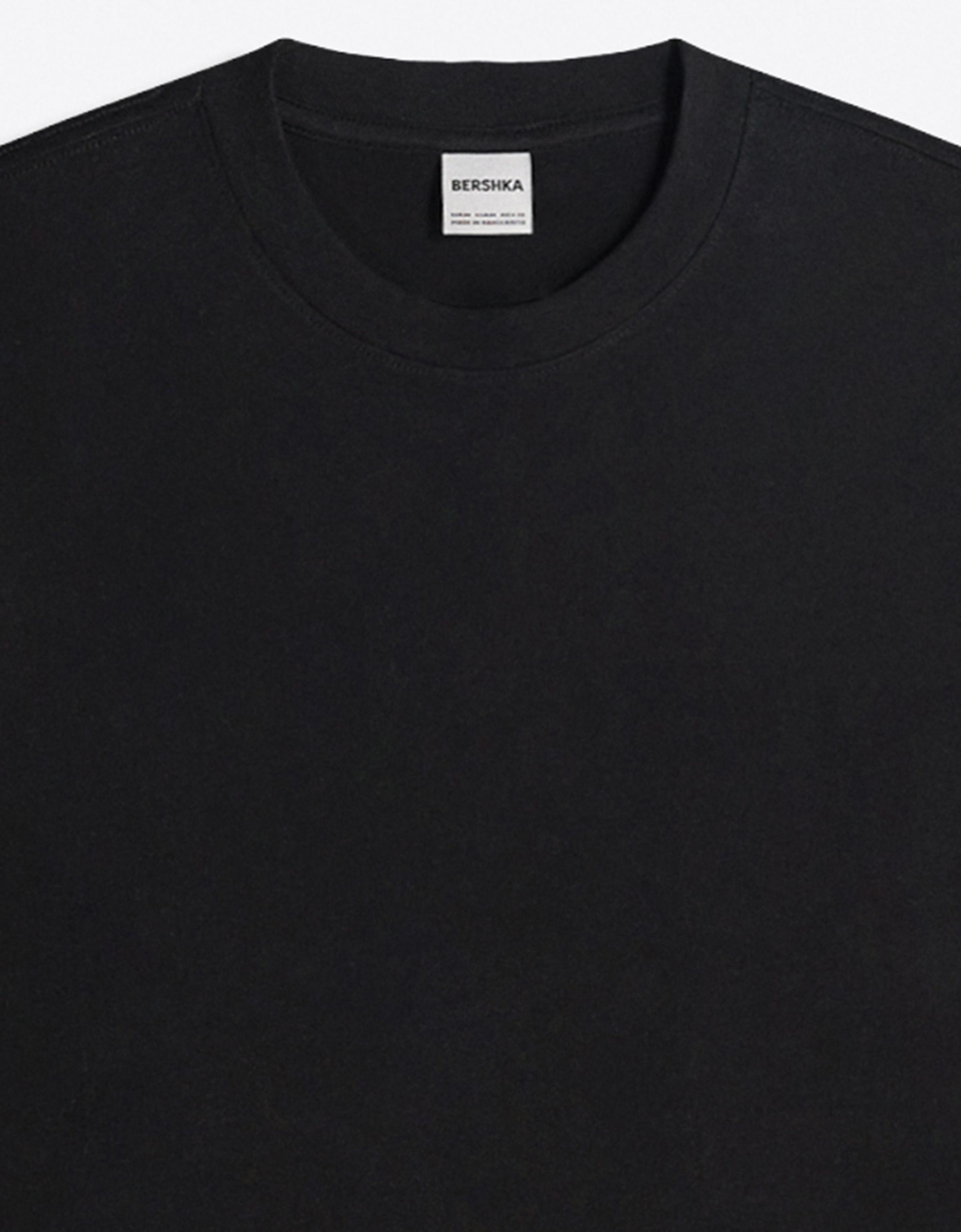 Heavy boxy T-shirt — Black