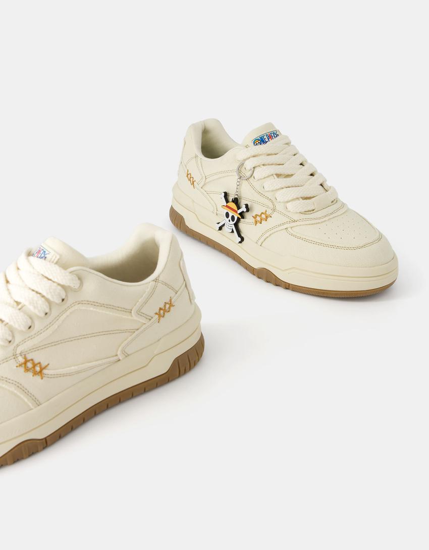 Sneakers skate One Piece avec porte-clés-Sable-3