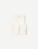 Rustic vest with tie detail