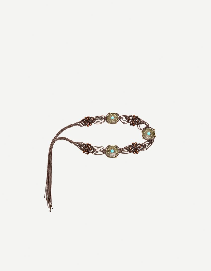 Boho koordriem-Bruin