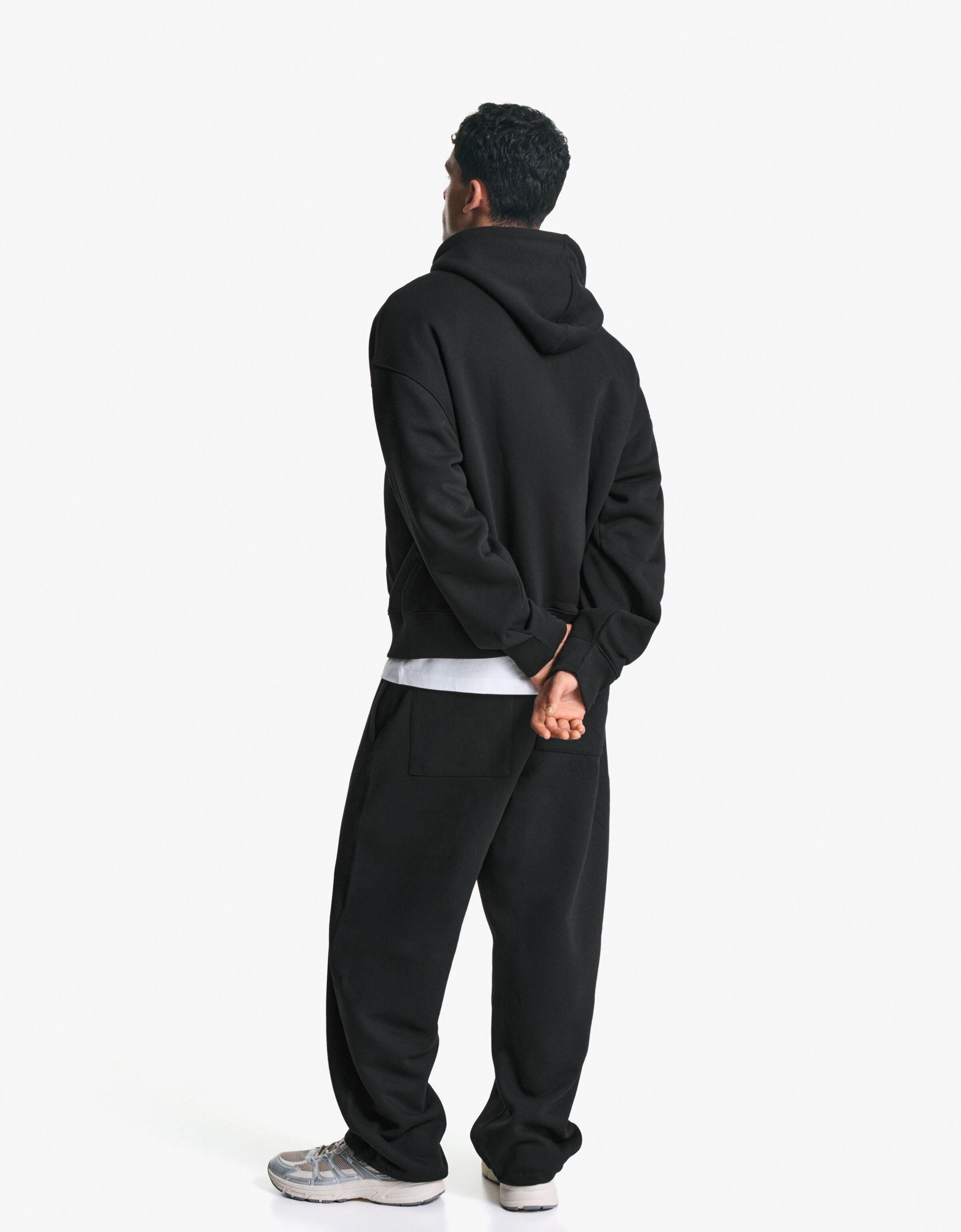 Balloon fit trousers — Black