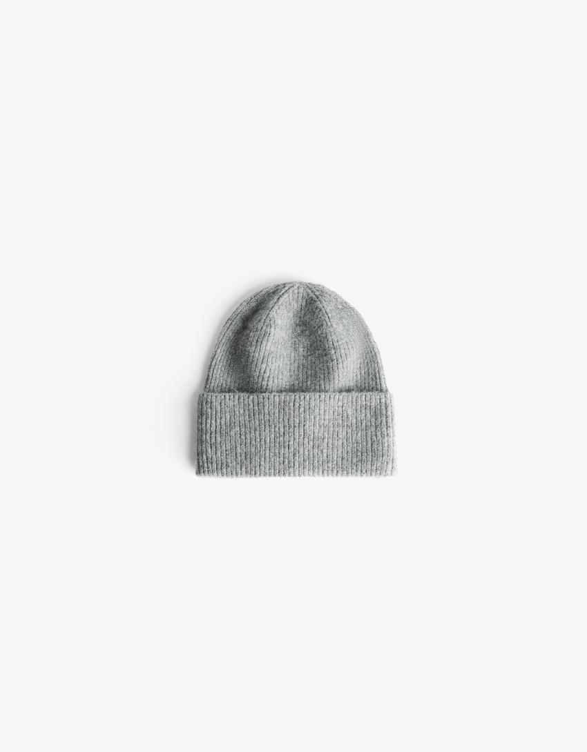Basic beanie-Grijs-0