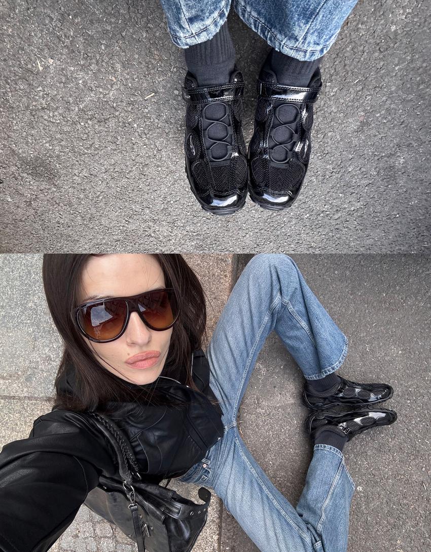 Mary-jane sneakers out of core