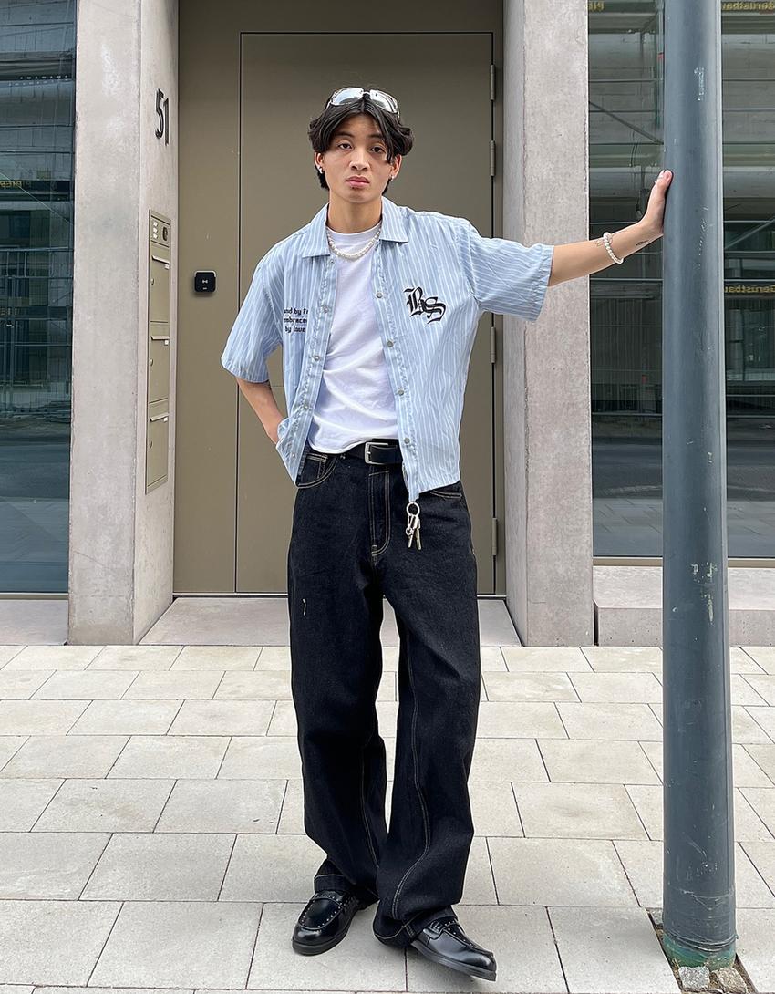 Super baggy jeans-Navy-0