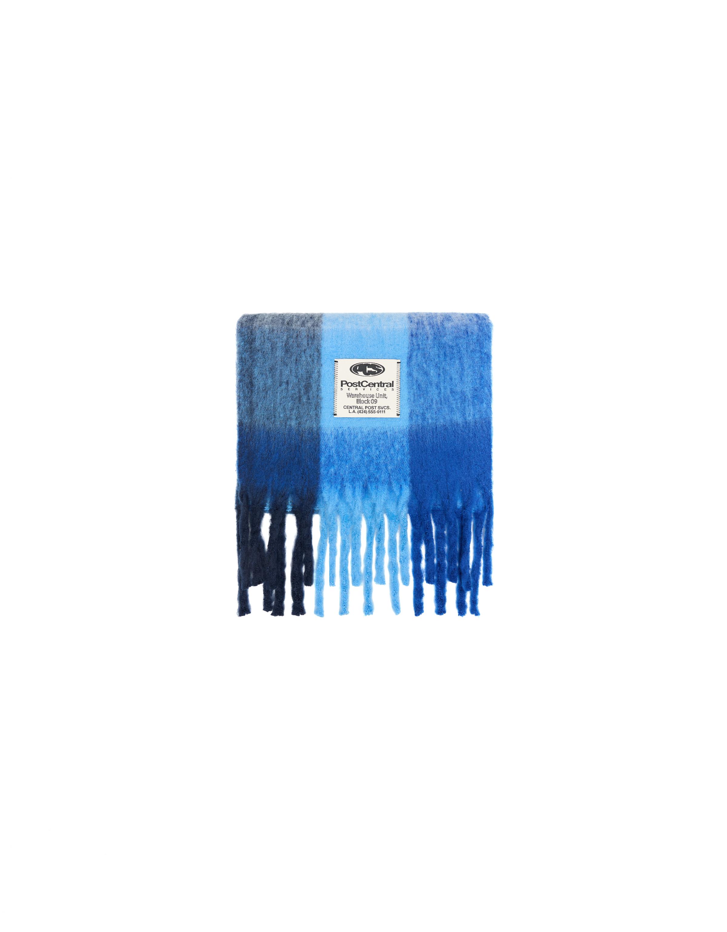 Check scarf — Blue