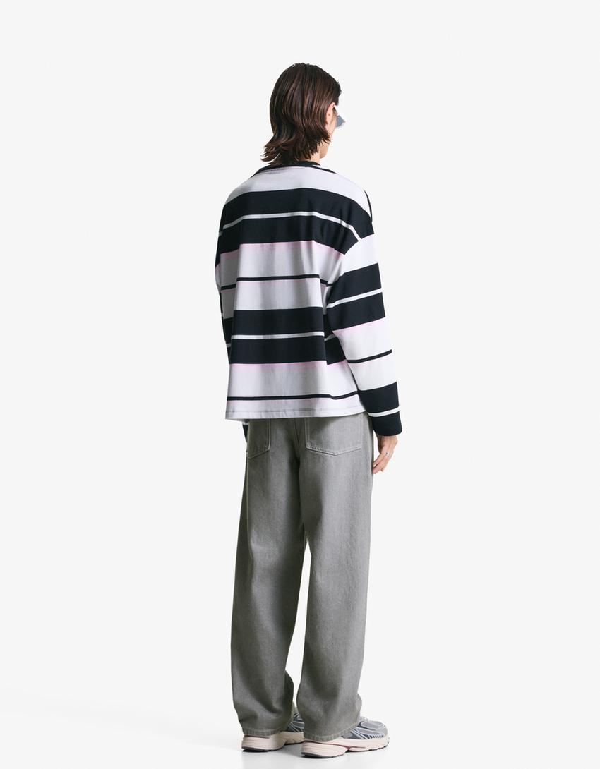 Jean loose baggy-Gris-1