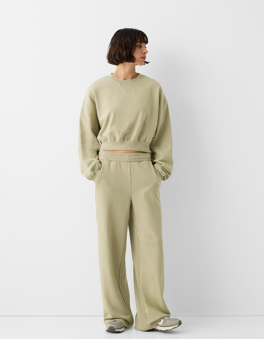 سويت شيرت كروب-كاكي-3