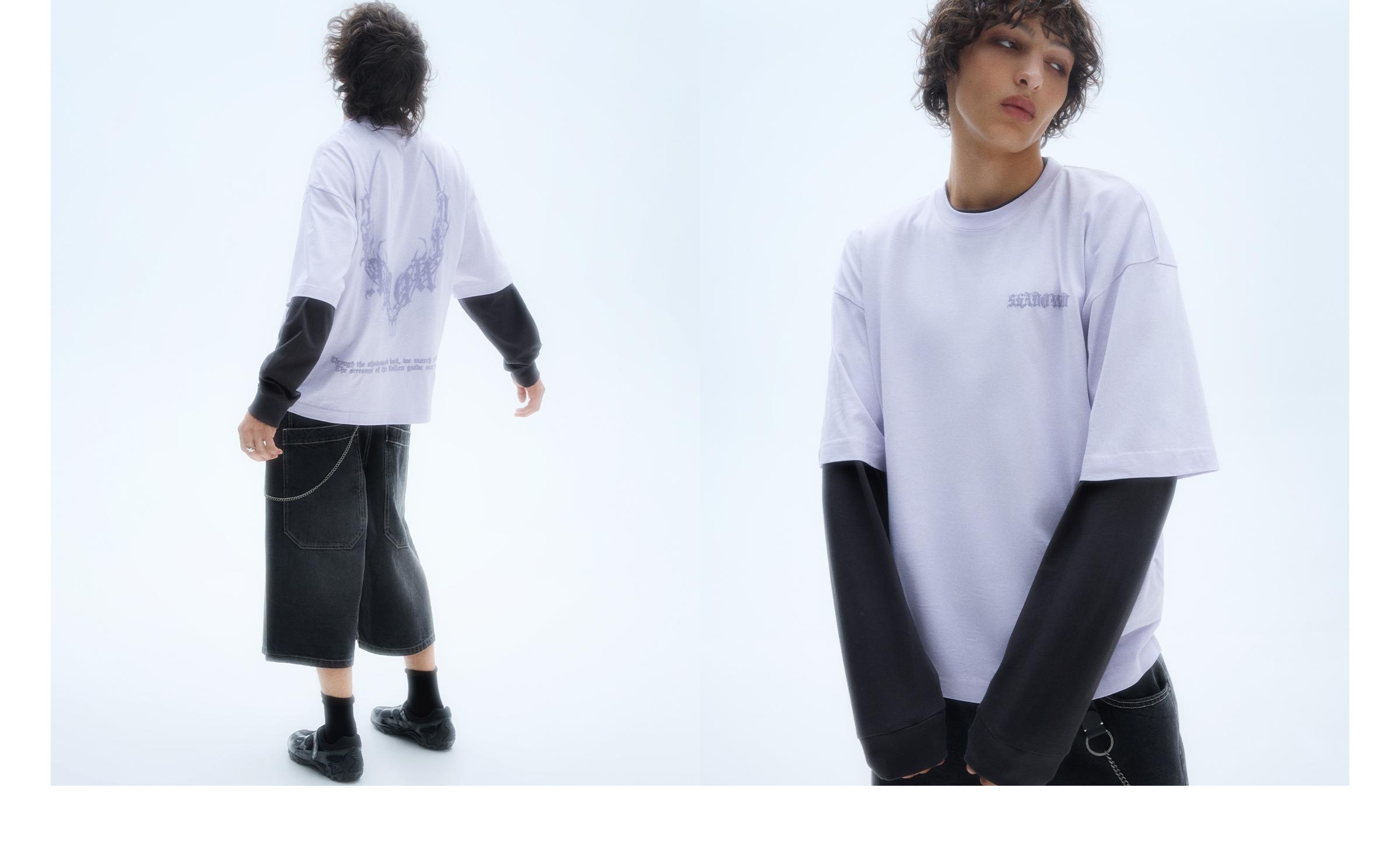 Printed short sleeve oversize T-shirt