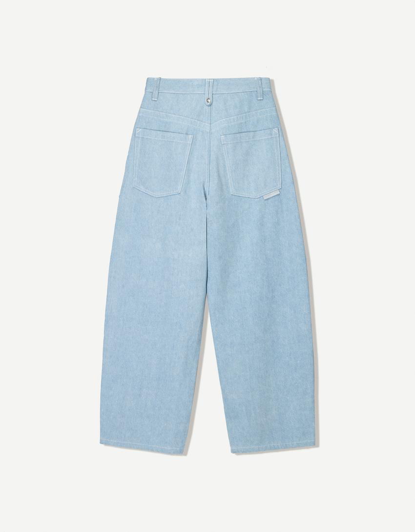 Super baggy full-rise jeans