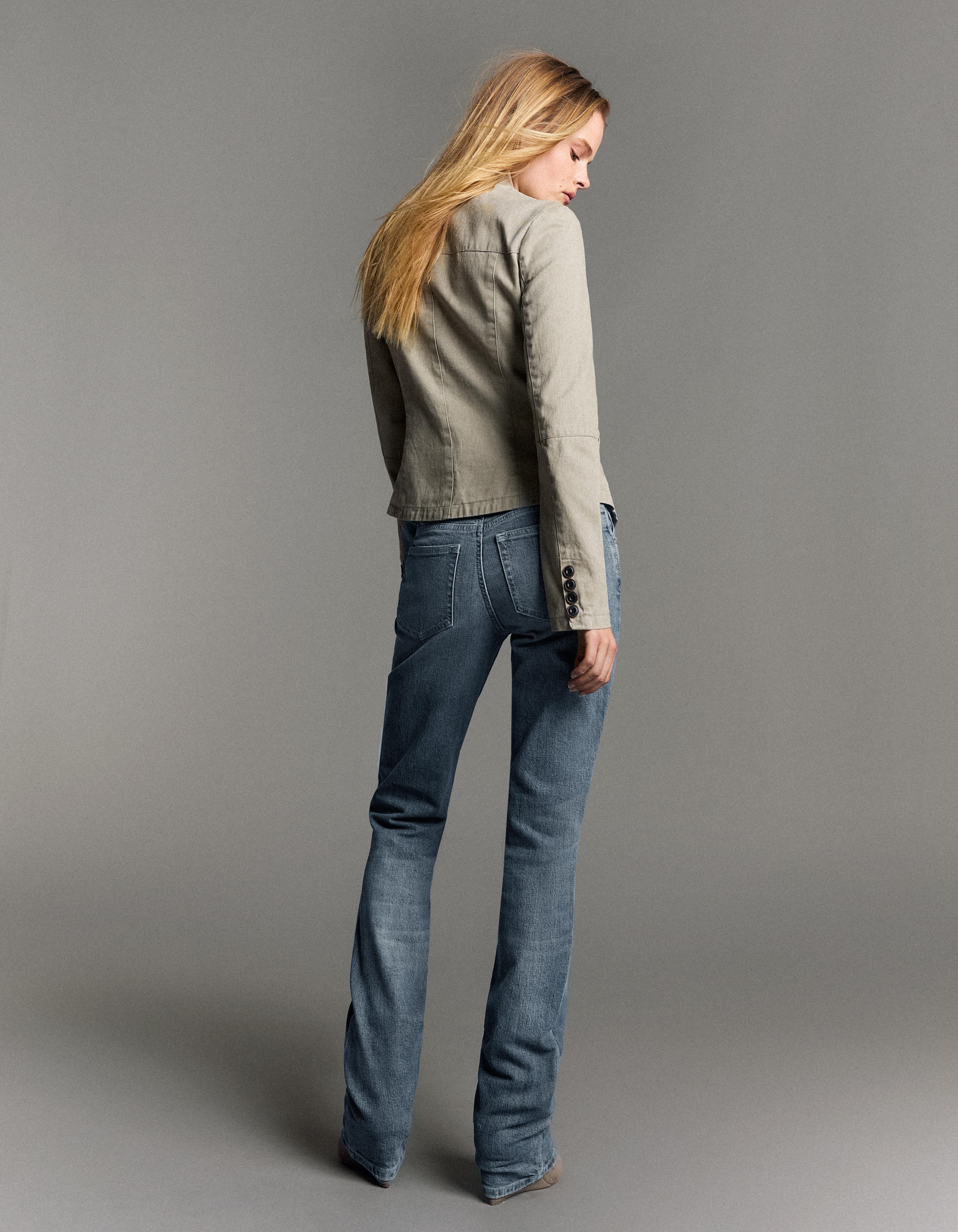 Low-rise slim fit jeans — Light blue