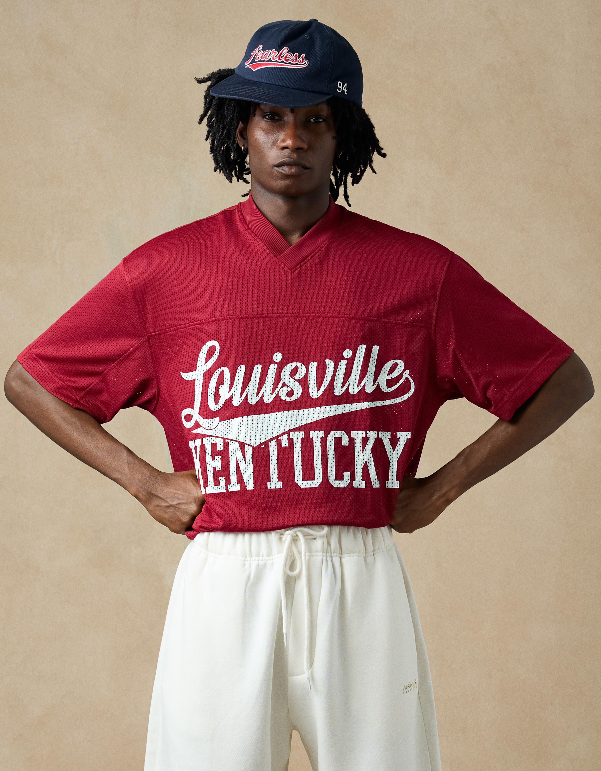Mesh print T-shirt — Red