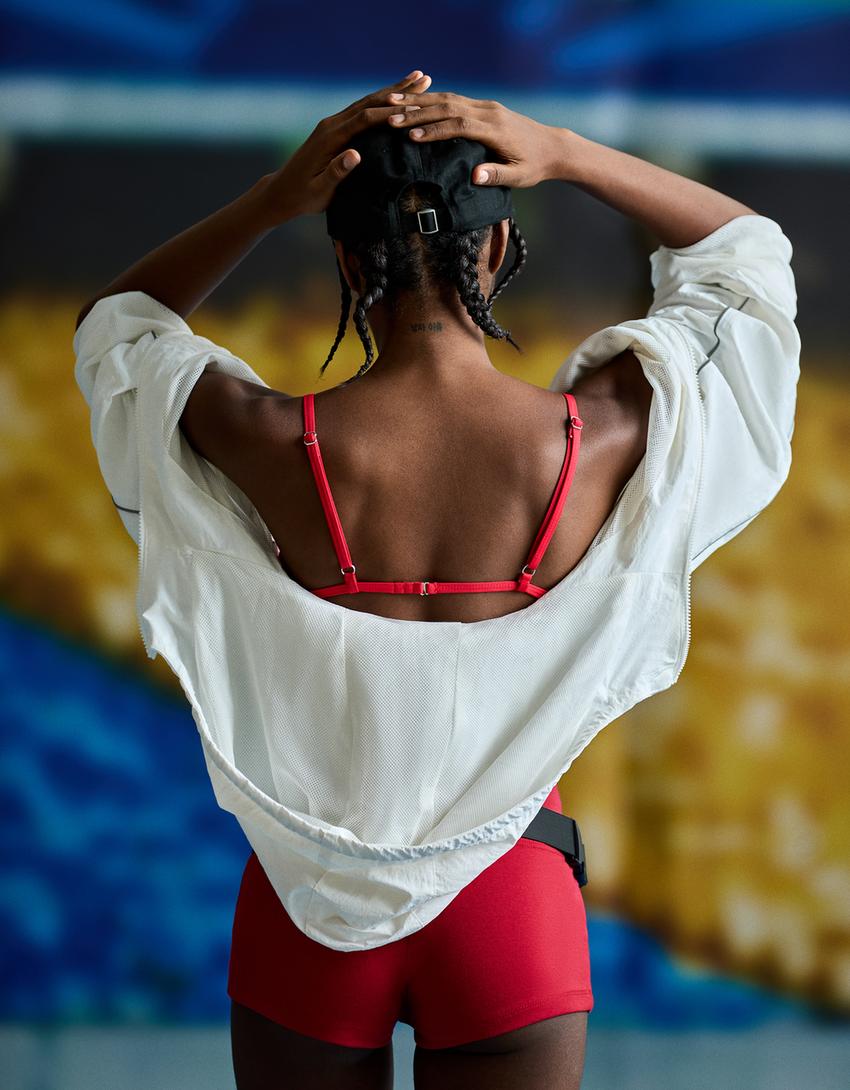 Fitilli bikini üstü-Kırmızı-1