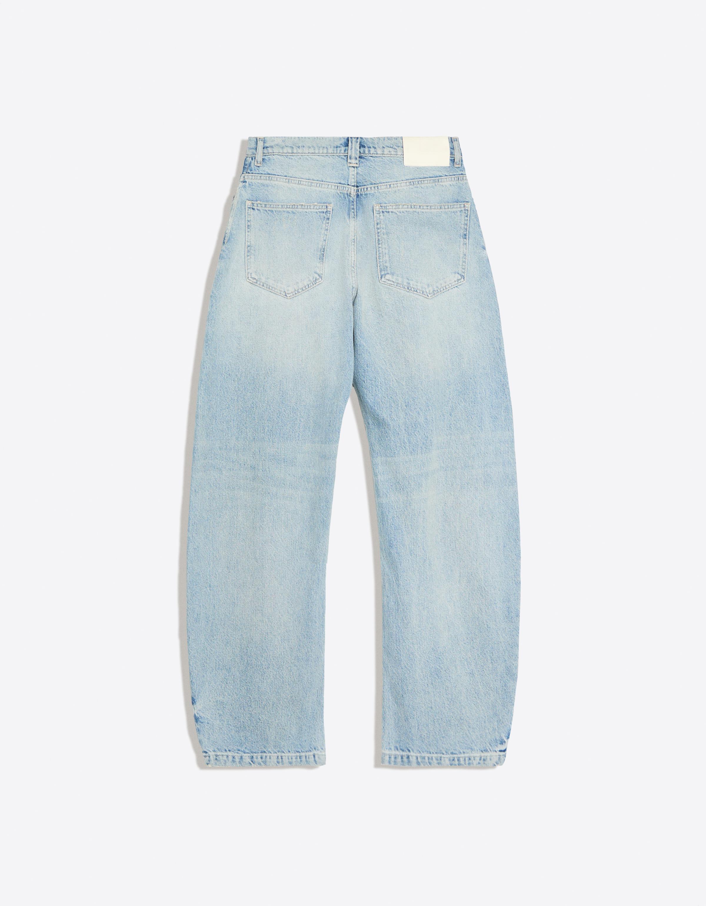 Twisted barrel jeans — Light blue