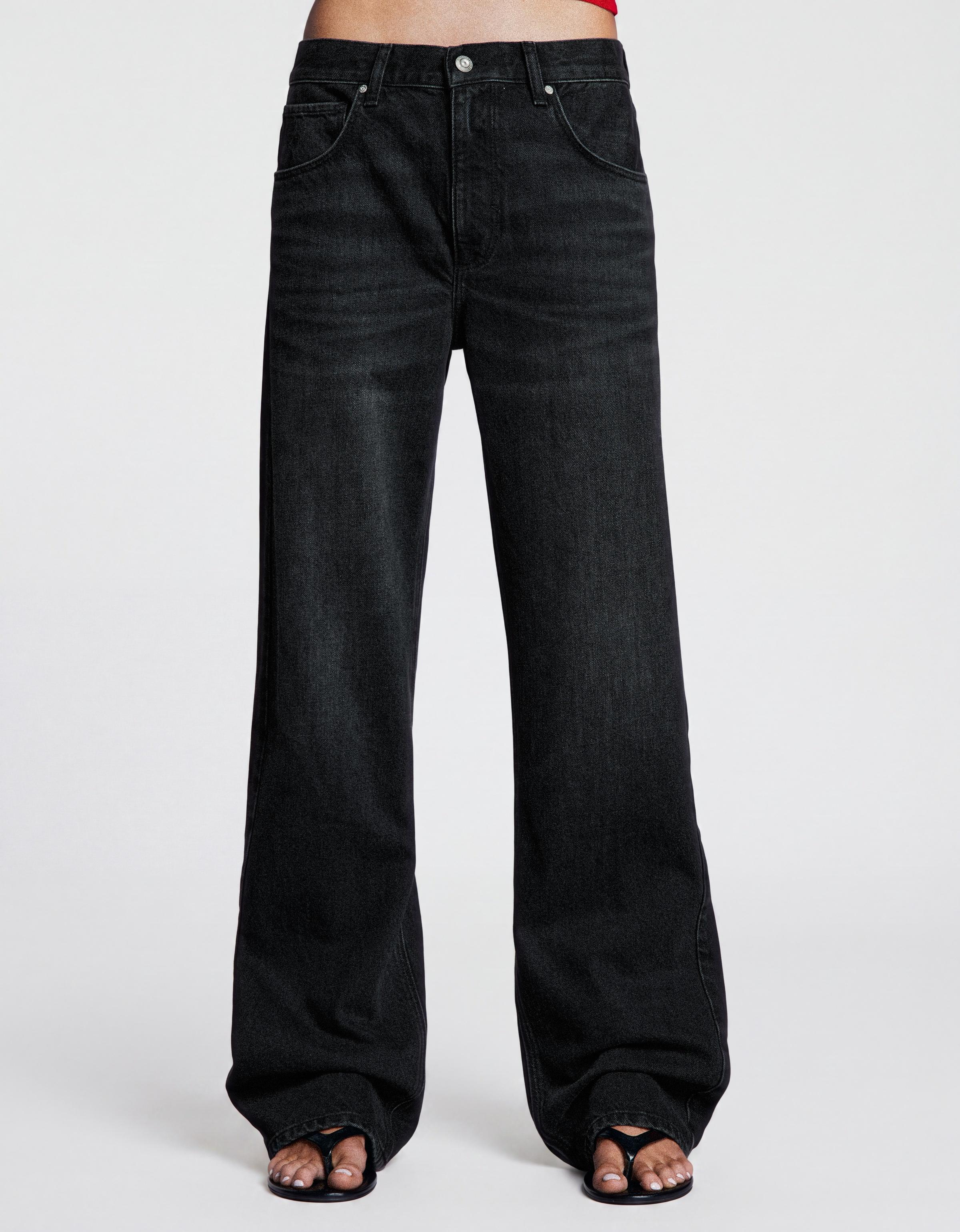 Straight baggy jeans — Black