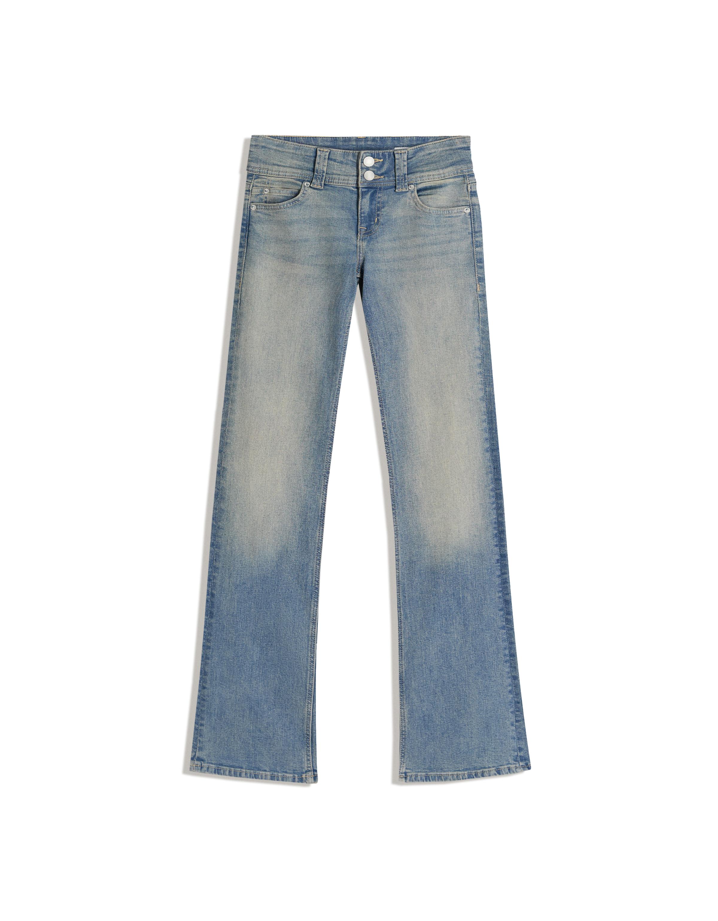 Düşük bel kapaklı bootcut jean - Görsel 90