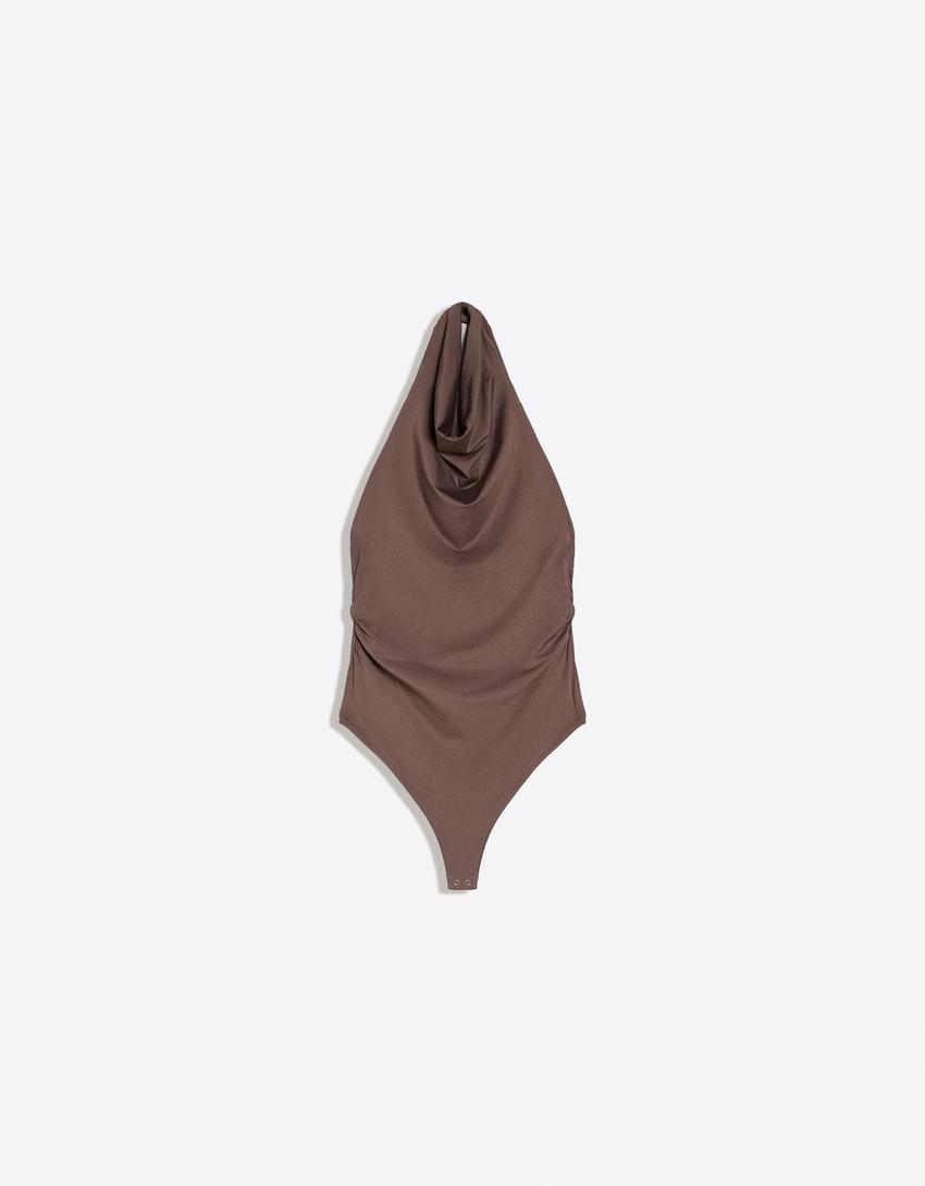 Body encolure américaine-Taupe