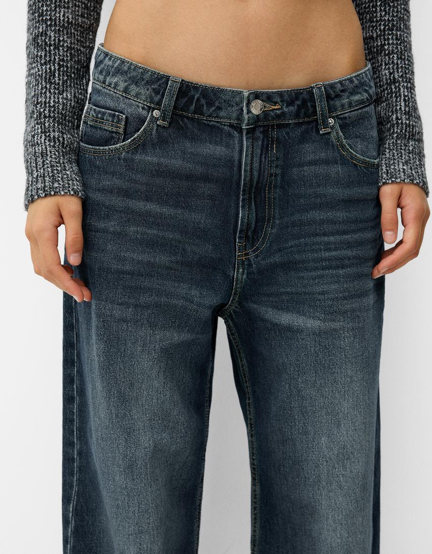 Baggy jeans-Groen