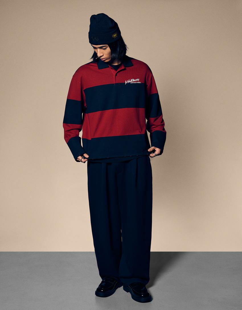 Polo felpa Nightmare on Elm Street-Rojo