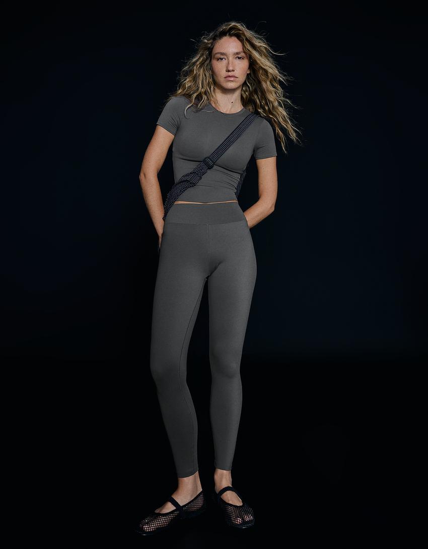 Breathable & Quick-Dry technical fabric leggings-Graphite