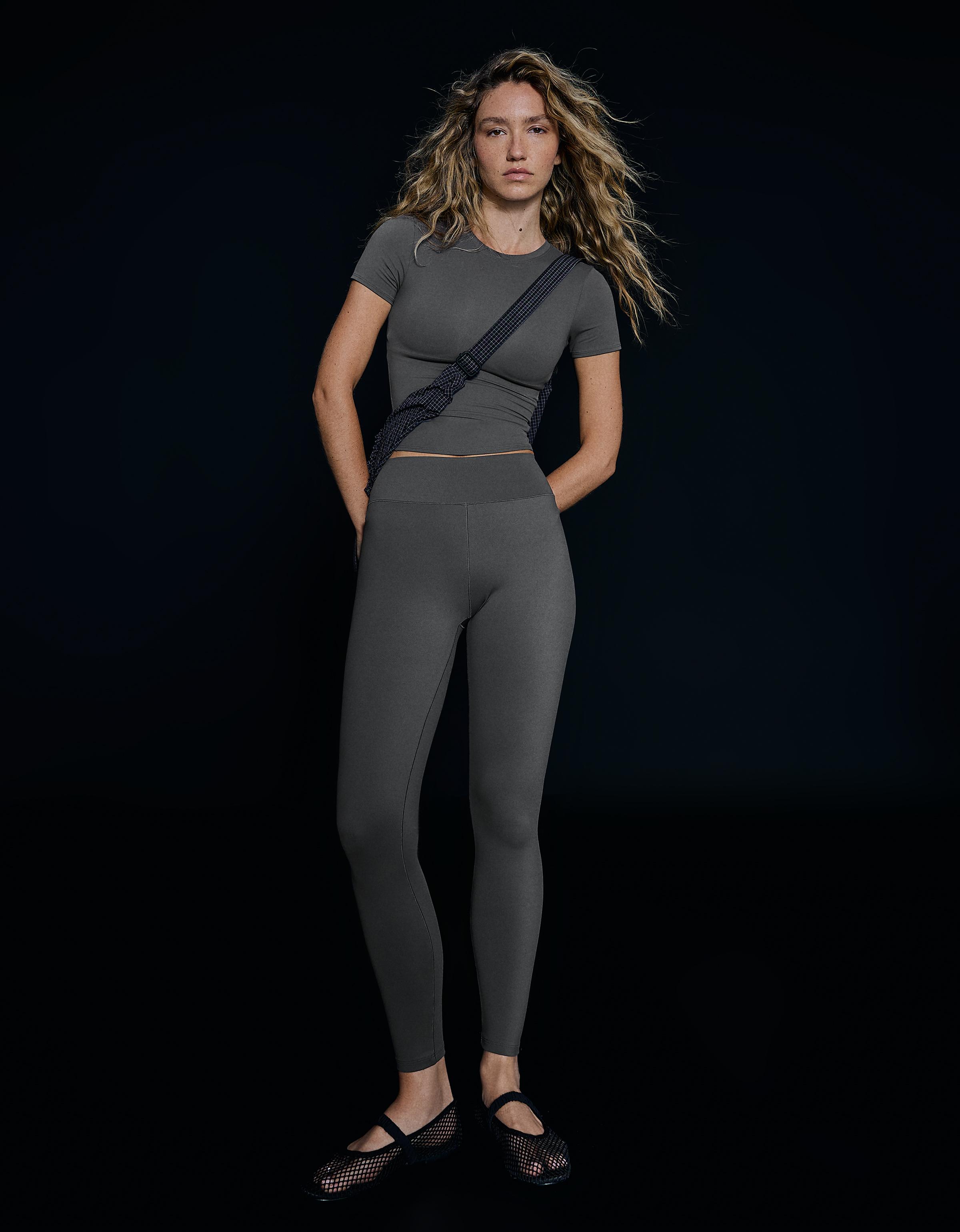 Technical fabric breathable & quick-dry leggings — Graphite
