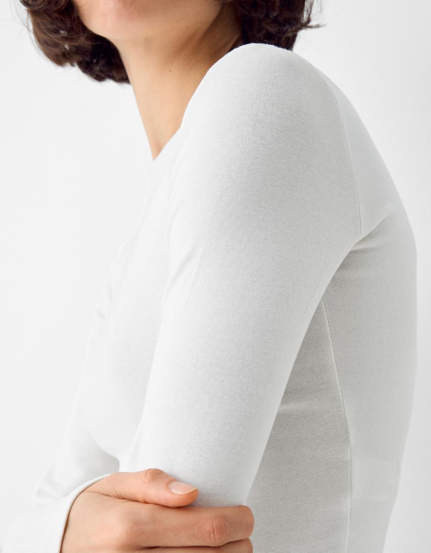 T-shirt manga comprida-Gelo-2