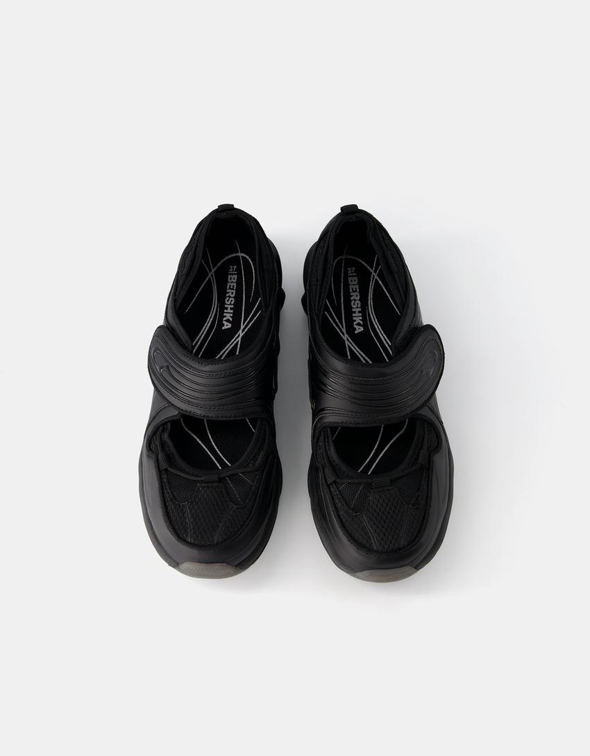 Ballerines sport contrastantes-Noir-5
