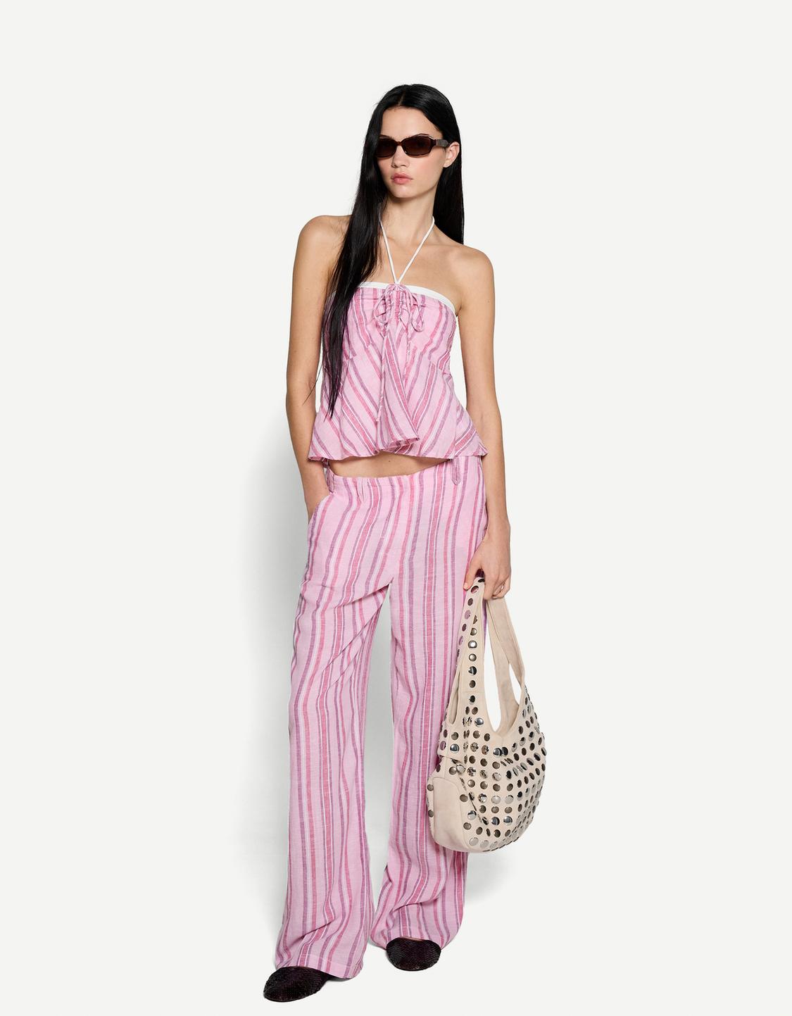 Striped trousers