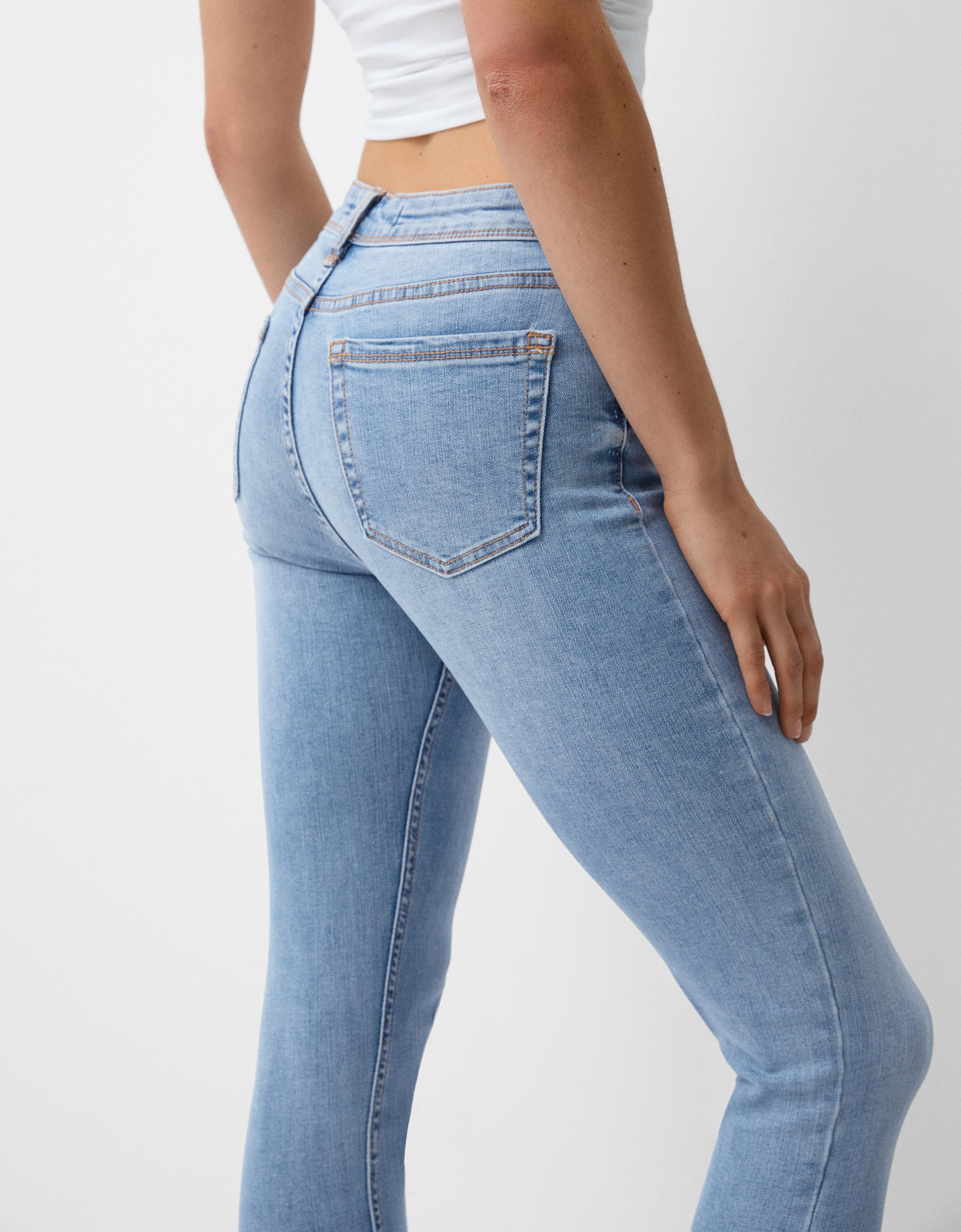 Jeansy Skinny Fit Z Niskim Stanem - BSK Teen | Bershka