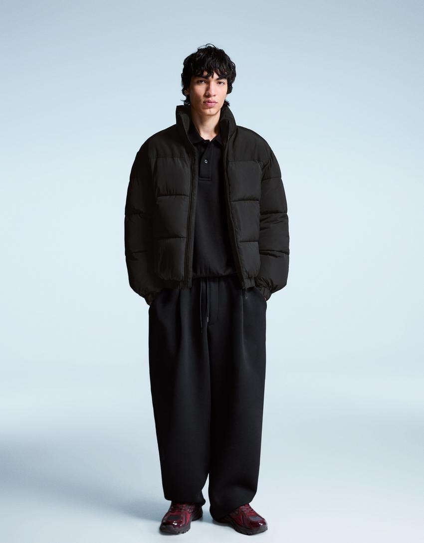 Technical puffer jacket