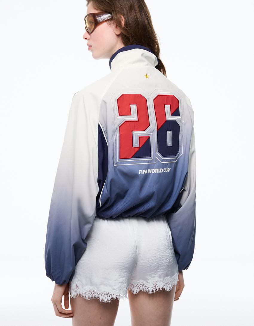 England FIFA WORLD CUP™ nylon jacket-Washed out blue