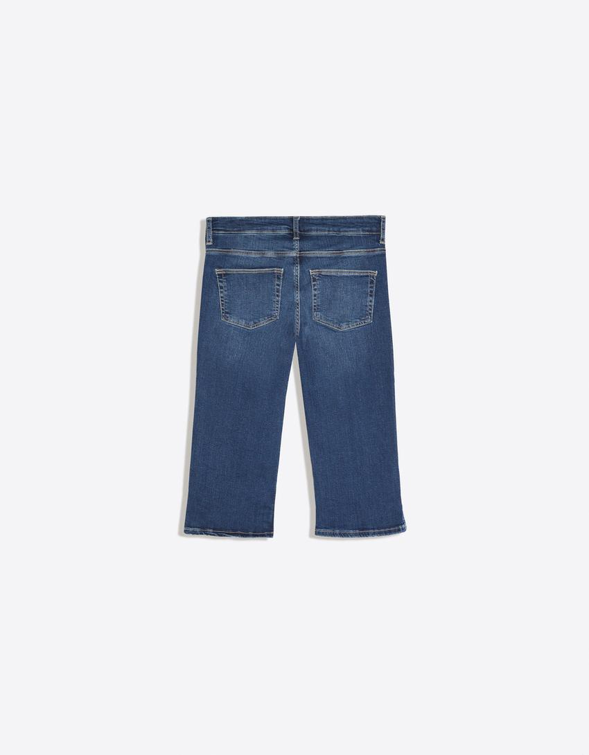 Jeans capri-Azzurro