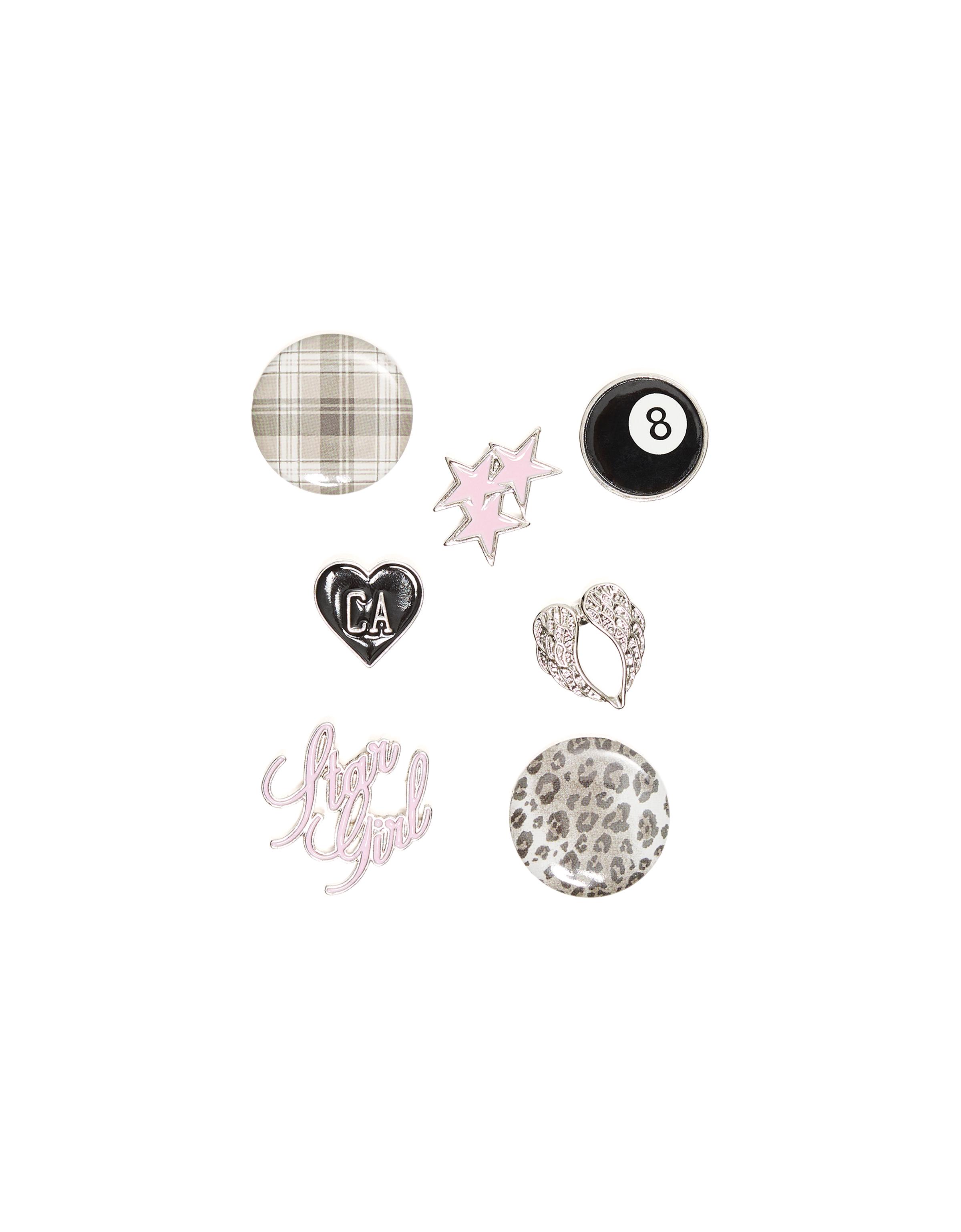 Pack of assorted pins — Pink