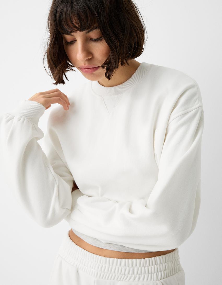 سويت شيرت كروب-أبيض مطفي-2