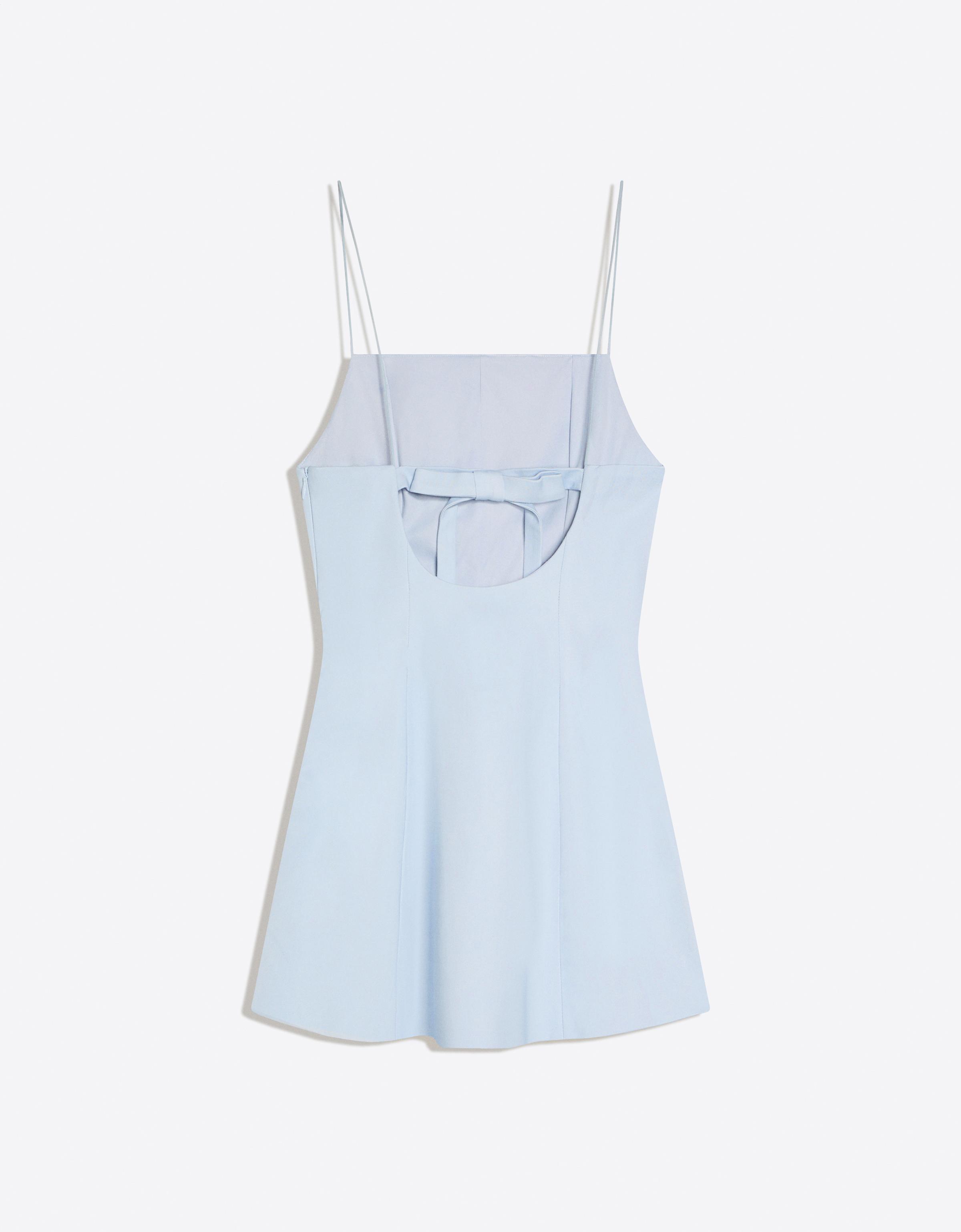 Mini dress with bow back