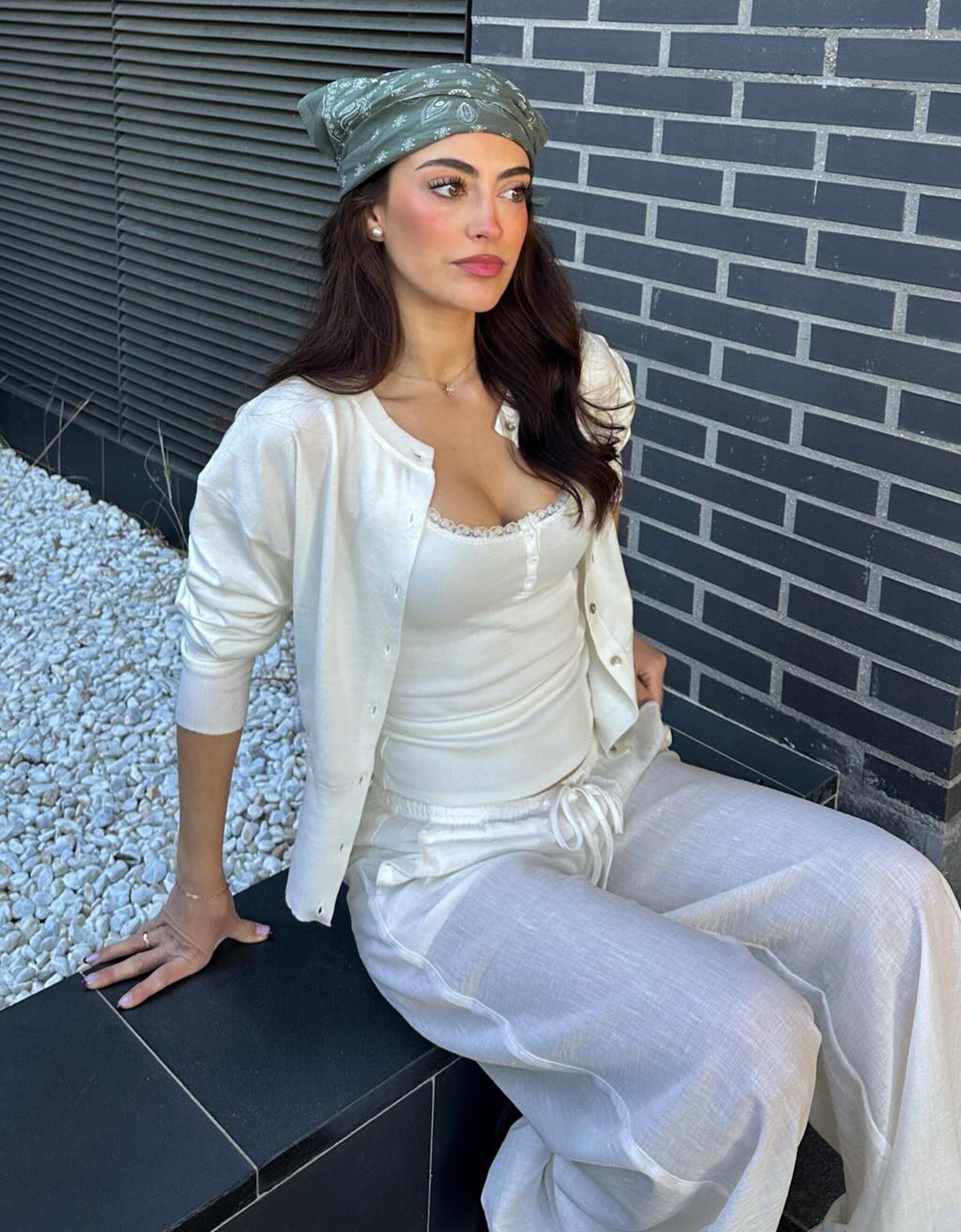 Bisiklet yaka çizgili düğmeli ceket - Görsel 22