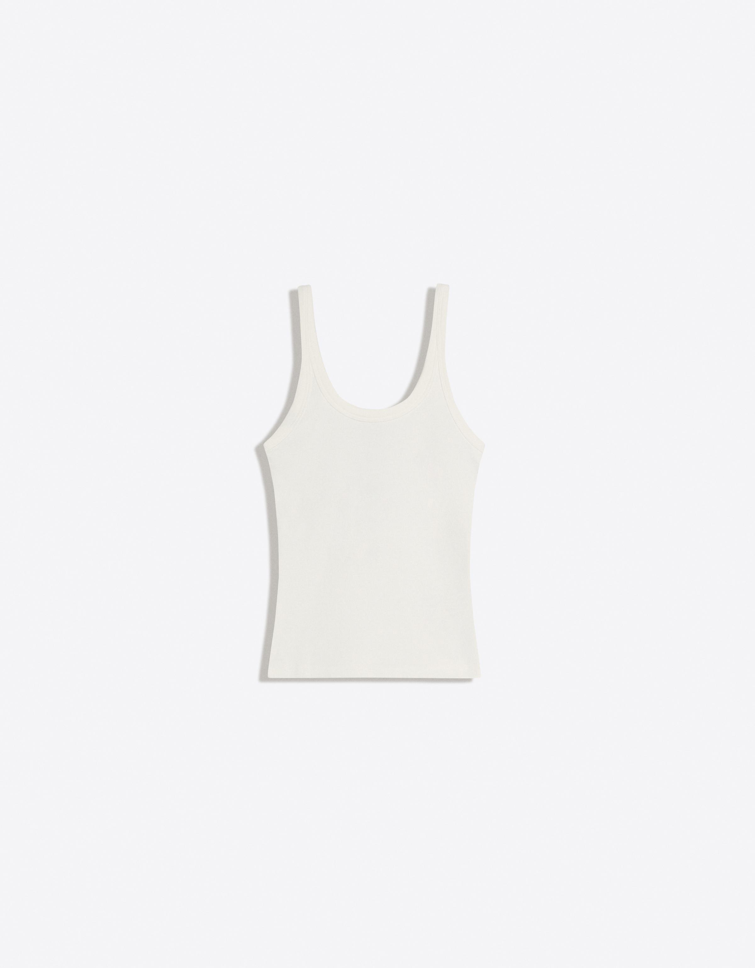 Ribbed vest top — Off white